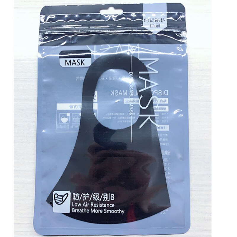 10 pièces Masque visage noir bouche Masque réutilisable Masque lavable Mascarillas Masque Facial Masque Facial
