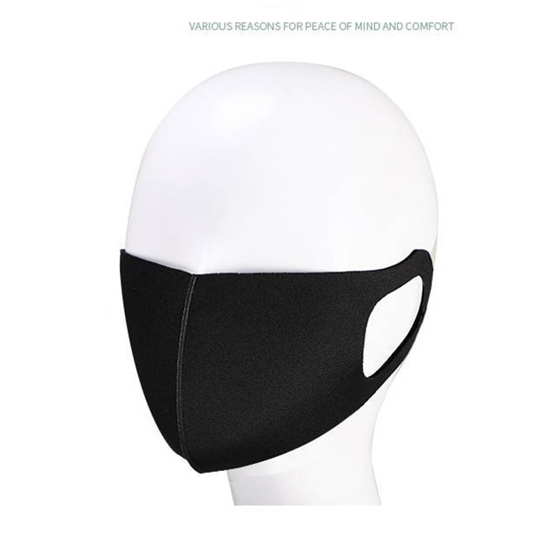 10 pièces Masque visage noir bouche Masque réutilisable Masque lavable Mascarillas Masque Facial Masque Facial