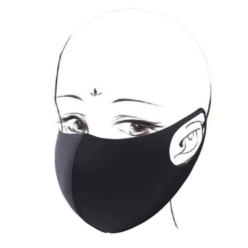 10 pièces Masque visage noir bouche Masque réutilisable Masque lavable Mascarillas Masque Facial Masque Facial